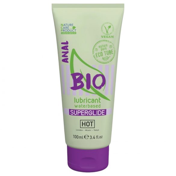 HOT BIO Superglide Αναλ - Vegan λιπαντικό νερού (100ml)