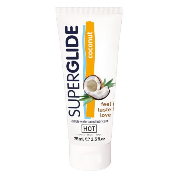 HOT Superglide Coconut - βρώσιμο λιπαντικό (75ml) 