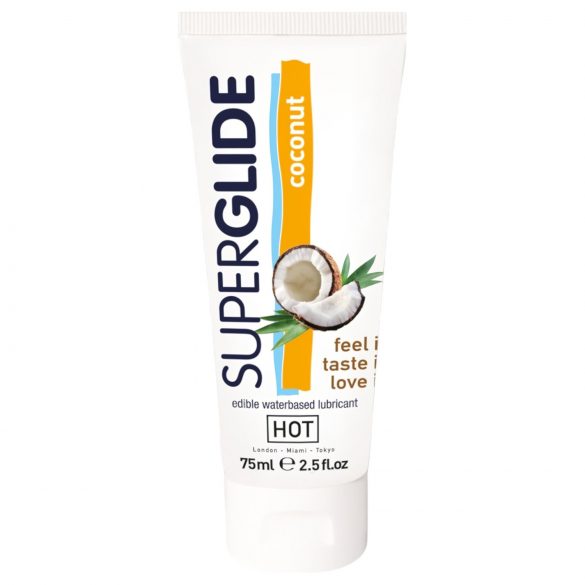 HOT Superglide Coconut - βρώσιμο λιπαντικό (75ml) 