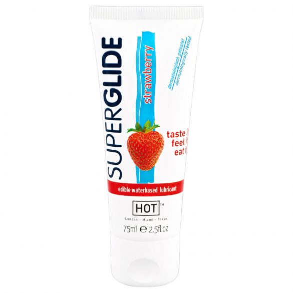 HOT Superglide Φράουλα - βρώσιμο λιπαντικό (75ml)