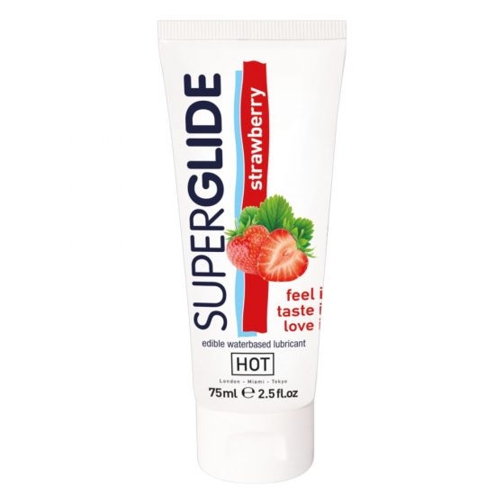HOT Superglide Φράουλα - βρώσιμο λιπαντικό (75ml)