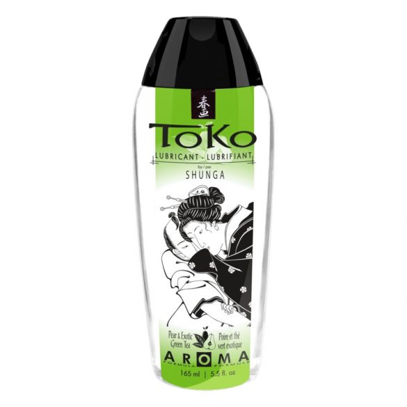 Shunga Toko - αρωματισμένο λιπαντικό με βάση το νερό - αχλάδι και πράσινο τσάι (165ml)
