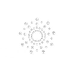   Αστραφτεροί διαμαντένιοι αυτοκόλλητοι κύκλοι θηλών (μαργαριταρένιοι)