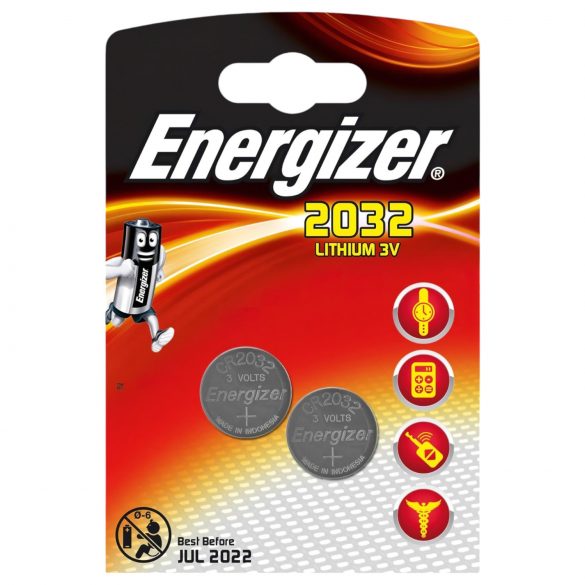 Energizer κουμπί μπαταρίας CR2032 (2 τεμ)