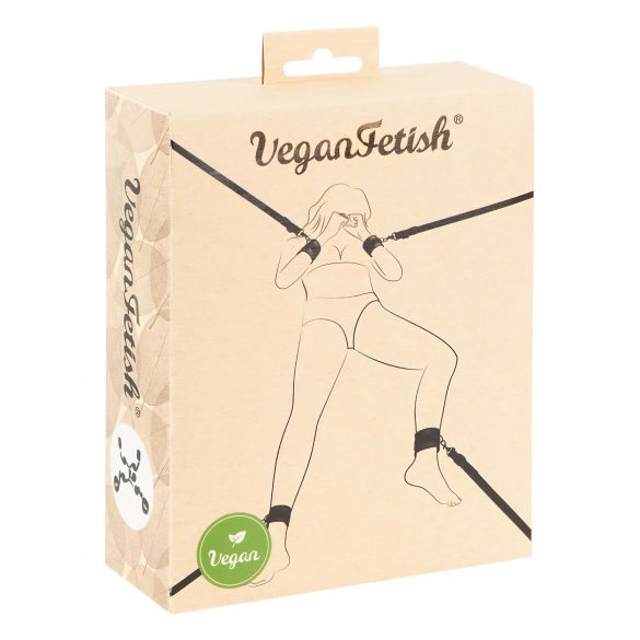 Vegan Fetish - Σετ Δέσμευσης Κρεβατιού (Μαύρο)