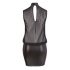 Cottelli Plus Size - λαμπερό φόρεμα σιφόν (μαύρο)