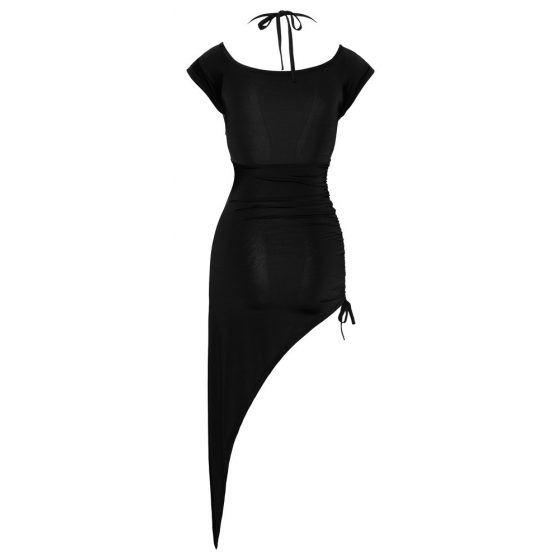 Cottelli Party - Ασύμμετρο Φόρεμα με Δαχτυλίδι (Μαύρο) - M