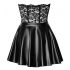 Noir - δαντελένιο κορυφαίο λαμπερό μίνι φόρεμα (μαύρο)