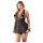 Cottelli Plus Size - διάφανο δαντελωτό babydoll (μαύρο) - 2XL