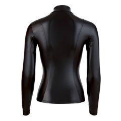   Cottelli - γυναικεία μπλούζα με ζιπ και μακρύ μανίκι (μαύρο)