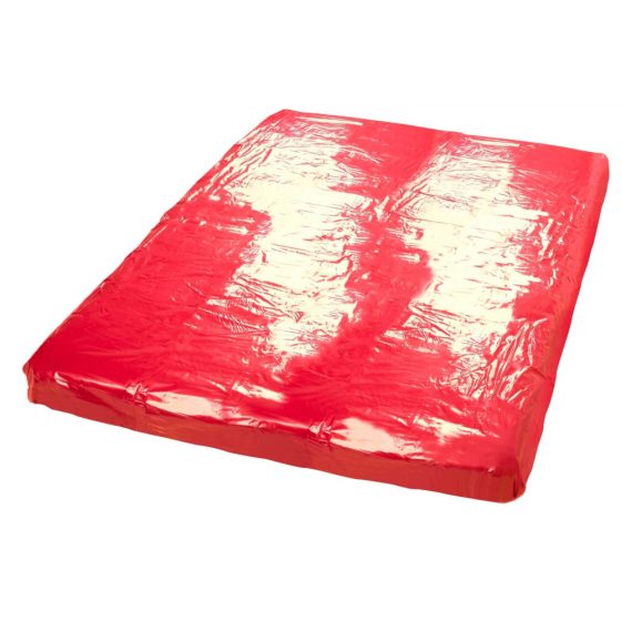 Γυαλιστερό σεντόνι 200 x 220cm (κόκκινο)