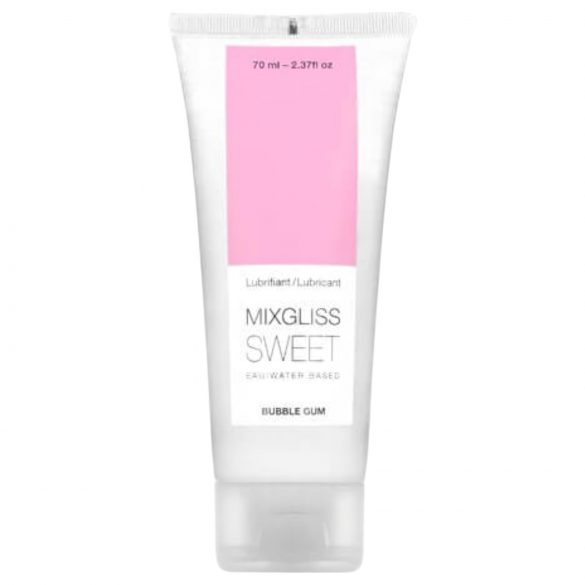 Mixgliss Sweet Bubble Gum - λιπαντικό με βάση το νερό - τσίχλα (70ml) 