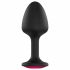 Μαύρο Δονητής Anus με Ροζ Διαμάντι - Μεγάλο Ruby Dorcel Geisha Plug 