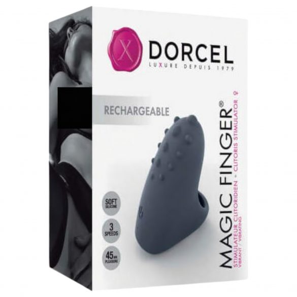 Dorcel Magic Finger - επαναφορτιζόμενος δονητής δακτύλου (γκρι) 