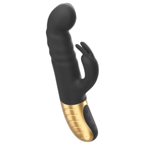 Dorcel G-stormer - επαναφορτιζόμενος, ωθούμενος δονητής με κλειτοριδικό μοχλό (μαύρο) 