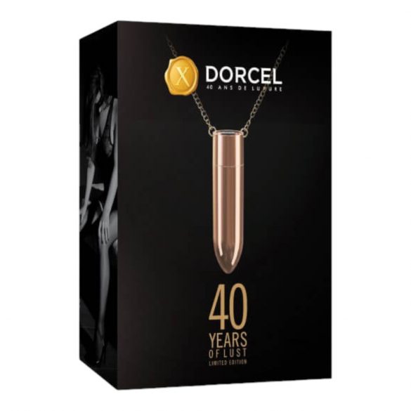 Dorcel - επαναφορτιζόμενο, αδιάβροχο δονητής κολιέ (ροζ χρυσό) 