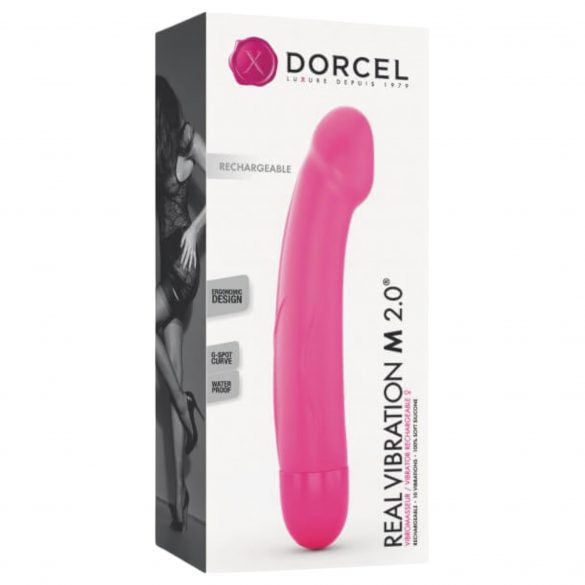 Dorcel Real Vibration M 2.0 - επαναφορτιζόμενος δονητής (ροζ) 