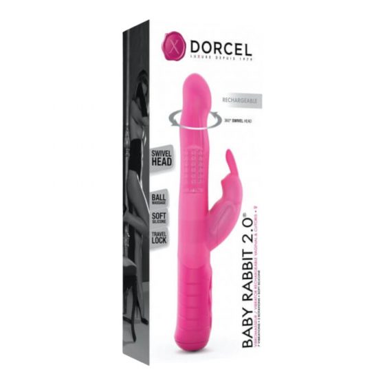 Dorcel Baby Rabbit 2.0 - επαναφορτιζόμενος δονητής με βραχίονα κλειτορίδας (ροζ)