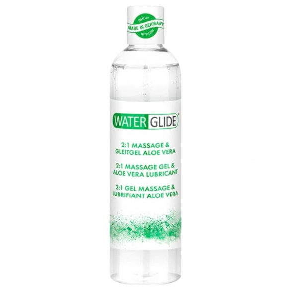 Waterglide 2σε1 - aloe vera λιπαντικό με βάση το νερό και τζελ μασάζ (300ml) 