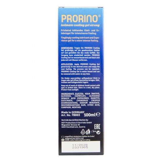 HOT Prorino - ισχυρή δροσιστική κρέμα για άντρες (100ml)