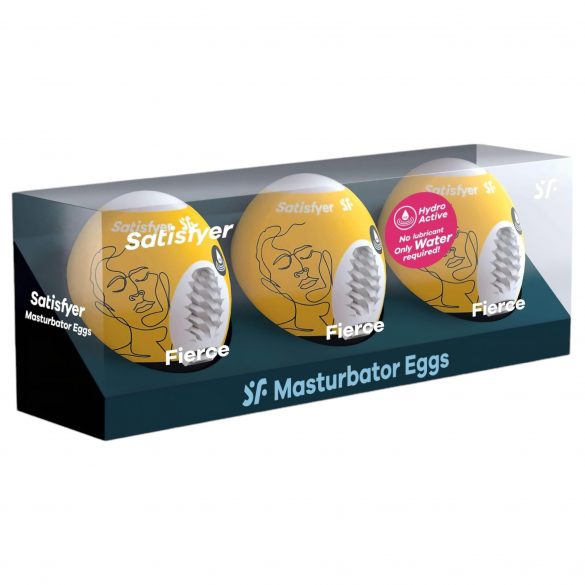 Satisfyer Egg Fierce - σετ αυγών αυνανισμού (3 τεμάχια)