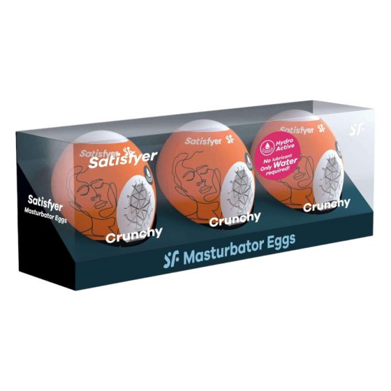 Satisfyer Αυγό Crunchy - Σετ αυνανιστικών αυγών (3 τεμ)