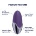 Satisfyer Purple Pleasure - δονητής κλειτορίδας με επαναφορτιζόμενη μπαταρία (μωβ)