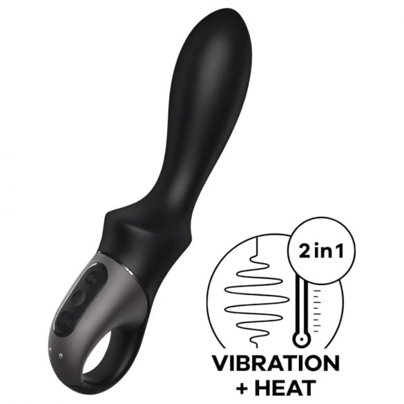 Satisfyer Heat Climax - έξυπνος, θερμαινόμενος πρωκτικός δονητής (μαύρος)