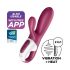 Satisfyer Hot Bunny - έξυπνος δονητής θέρμανσης με κλειτοριδικό βραχίονα (κόκκινο) 