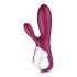 Satisfyer Hot Bunny - έξυπνος δονητής θέρμανσης με κλειτοριδικό βραχίονα (κόκκινο) 