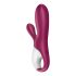 Satisfyer Hot Bunny - έξυπνος δονητής θέρμανσης με κλειτοριδικό βραχίονα (κόκκινο) 