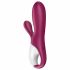 Satisfyer Hot Bunny - έξυπνος δονητής θέρμανσης με κλειτοριδικό βραχίονα (κόκκινο) 