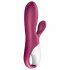 Satisfyer Hot Bunny - έξυπνος δονητής θέρμανσης με κλειτοριδικό βραχίονα (κόκκινο) 