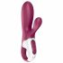 Satisfyer Hot Bunny - έξυπνος δονητής θέρμανσης με κλειτοριδικό βραχίονα (κόκκινο) 