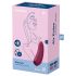 Satisfyer Curvy 1+ - έξυπνος διεγέρτης κλειτορίδας με κυματισμό αέρα (κόκκινο)