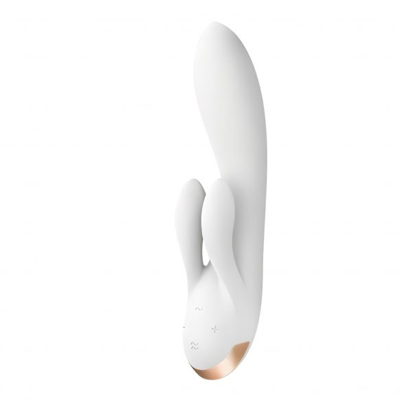 Satisfyer Διπλή Ευχαρίστηση - έξυπνος δονητής διπλής χρήσης (λευκός) 