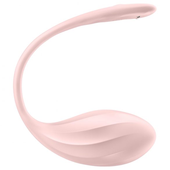 Satisfyer Ribbed Petal - ασύρματο δονητικό αυγό (ροζ)