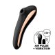 Satisfyer Dual Kiss - επαναφορτιζόμενο δονητή κολπικής και κλειτοριδικής διέγερσης (μαύρο) 