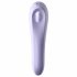 Satisfyer Dual Pleasure - έξυπνος δονητής διπλής λειτουργίας με κύματα αέρα (μοβ) 