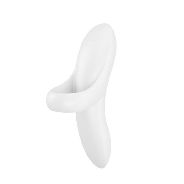 Satisfyer Bold Lover - επαναφορτιζόμενος, αδιάβροχος δονητής δακτύλου (λευκό) 