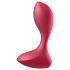 Satisfyer Backdoor Lover - επαναφορτιζόμενος, αδιάβροχος πρωκτικός δονητής (κόκκινος)