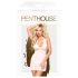 Penthouse Sweet & Spicy - δαντελένιο φόρεμα με λαιμόκοψη και στρινγκ (λευκό) 