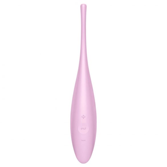 Satisfyer Twirling Joy - έξυπνος αδιάβροχος δονητής για κλειτορίδα (ροζ)