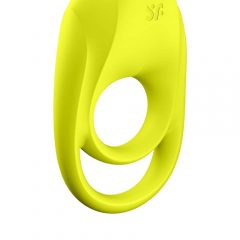   Satisfyer Spectacular - επαναφορτιζόμενο, αδιάβροχο, δονητικό δαχτυλίδι πέους (κίτρινο)