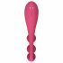 Satisfyer Tri Ball 1 - επαναφορτιζόμενος, πολυλειτουργικός δονητής (κόκκινος) 