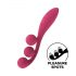 Satisfyer Tri Ball 1 - επαναφορτιζόμενος, πολυλειτουργικός δονητής (κόκκινο)