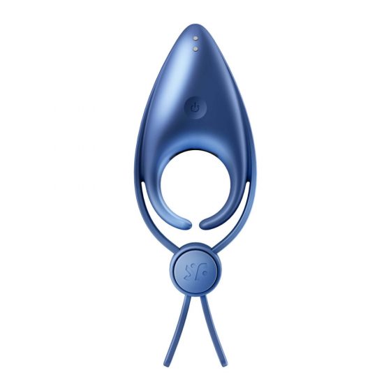 Σατισφαΐερ Σνάιπερ - Δονούμενο δαχτυλίδι πέους με μπαταρία (μπλε)