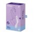 Satisfyer Curvy Trinity 2 - επαναφορτιζόμενος δονητής 2 σε 1 με κυματισμό αέρα (μωβ) 