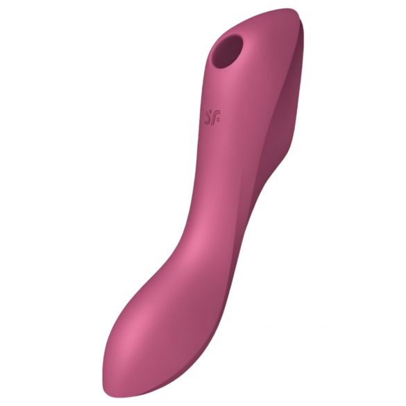 Satisfyer Curvy Trinity 3 - επαναφορτιζόμενος δονητής 2 σε 1 με κύματα αέρα (κόκκινο)