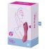 Satisfyer Curvy Trinity 3 - επαναφορτιζόμενος δονητής 2 σε 1 με κύματα αέρα (κόκκινο)